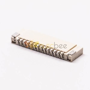 FPC Socket Connector Dual Contact Style 1.0 PH 14 PIN Horizontal Type 2.0H 