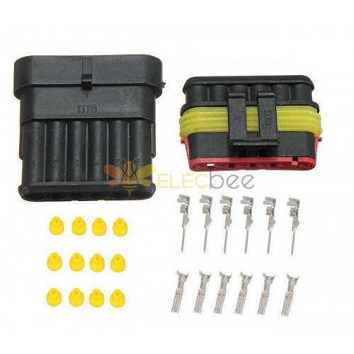 Auto Cable Connector kit waterproof 6 way