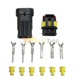 Electrical Wire Auto Connector Waterproof 3 way Kit