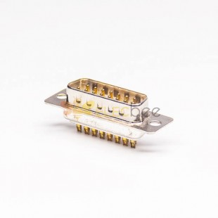 優質的D SUB連接器直式鍍金車針光孔鉚合焊接式接線 20pcs