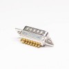 15 Pin Machined Male D SUB Connector 180 Degree Solder Type for Coaxial Cable 20pcs