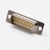 15 Pin Machined Male Solder Cup Two Rows Straight D-sub Connector