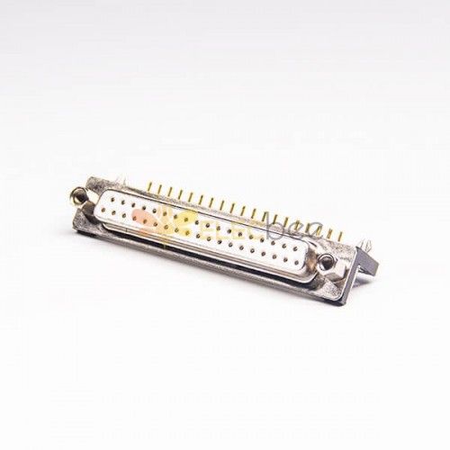 37 Pin Machined D alt Konektör Michined Pin Kadın 90 Derece Delik üzerinden