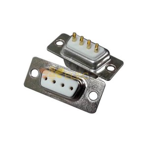 4 Pin Buchse D-SUB Stecker Löttyp für Kabel