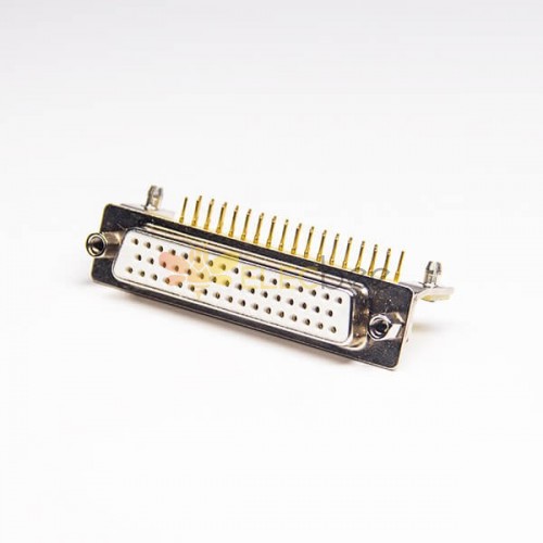 50 Pin Right Angled D SUB Connector Female Staking Type for PCB Mount
