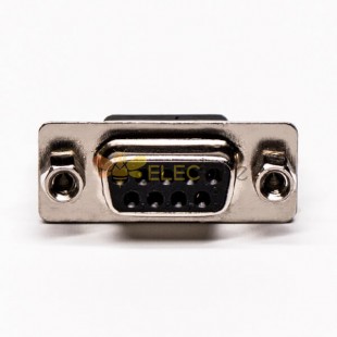 9 Pin D alt Konnektör Dişi Düz İşlenmiş Pin Delikten PCB Montaj 20pcs için