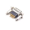 9 pin d sub Connector Male Straight Type For PCB Mount Machined Contacts