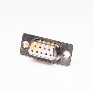 9 Pin Femelle D SUB Connecteur Straight Staking Type Solder pour câble