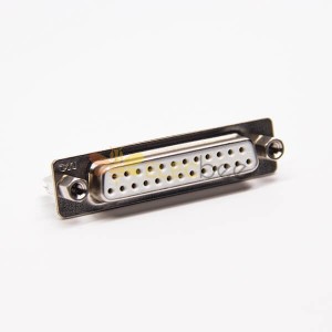D SUB 25 Pin Konnektör Kadın 180 Derece PCB Montaj Staking Tipi için Delik Üzerinden