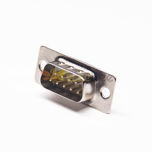 D sous 9 broches câble Mâle Stamped Pin Solder Type Connector 3pcs