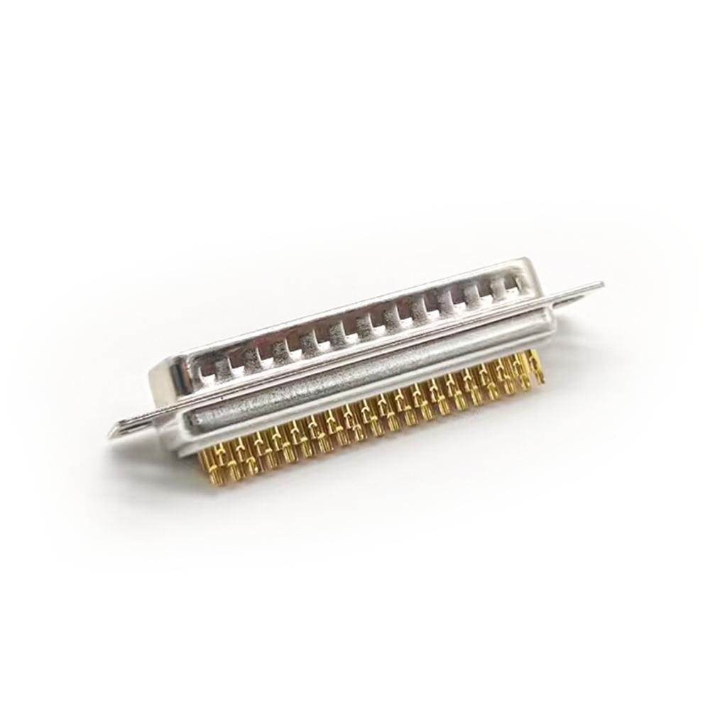 D Sub Coaxial Connector Four Rows Straight Machined Male 78 Pin Solder Cup