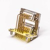 D SUB Connector Stacked Male 9 Pin Right Angled through Hole Staking Type for PCB Mount 20pcs