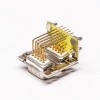 D SUB Konnektörü Yığılmış Erkek 9 Pim Sağ Açılı Delik İstifleme Tipi PCB Montajı için 20 adet