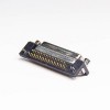25 pin彎式DB連接器母頭白色膠芯鉚連接插PCB板 20pcs