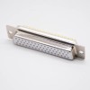 D Sub Solder Connector 180° Three Rows Machined Male 62 Pin Nickel Plating