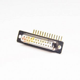 Machined Pin 25 Pin женский D суб-разъем Staking Тип для PCB Маунт