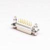Type usiné Femelle 15 Pin DB Connector Staking Type Through Hole pour PCB Mount