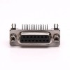 PCB Montaj için 15 Pin D Alt Kadın Konnektör Dik Açılı Çekme Tipi