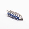 25 Pin D Sub Connector Receptacle 2 Rows Single 180°Machined Pin Silver Solder Cup Panel Mount Shell