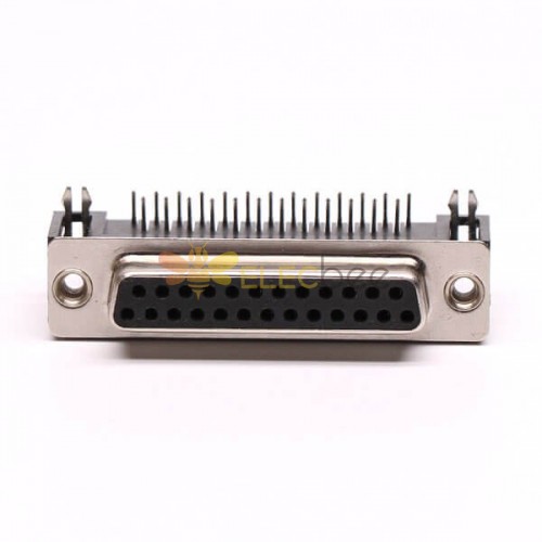 25-контактный разъем D Sub Female Cconnector RA Тип припоя для печатной платы со штампованным контактом 20 шт.