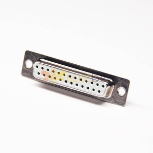 25 Pin D alt Kablolama Standart Tip Çinko Alaşım D-sub 25 Pin Kablo için Dişi SolDer Tipi