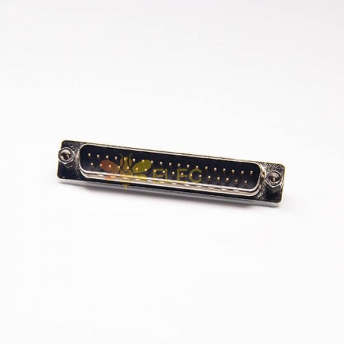 37 pin D alt Standart Tip Çinko Alaşım D-sub 37 Pin Erkek Siyah İzolatör Lehim Tipi Kablo için 20 adet