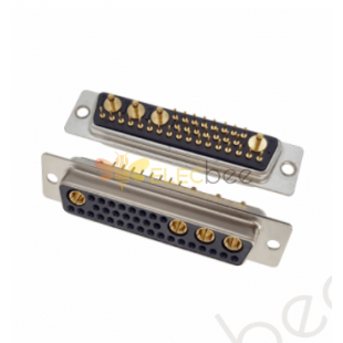 D SUB Female Connector Power 36W4 180° Solder Type for Cable with Staking