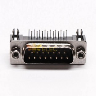 En İyi D Alt Erkek 15 Pimli 90° Konnektör PCB Montajı için Bağlama Tipi 20 adet