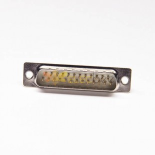 Connettore sub D 25 tipo standard in lega di zinco D-sub 25 pin maschio stampato connettore per montaggio su scheda contatti 20 pezzi