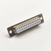 D-sub 25Pin Female Connector with shell 45° Solder Cup Metal Shell 2 Rows solid pin 10A 20A 30A 40A