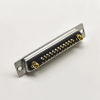 D-sub 27W2 Female Connector with shell 45° Solder Cup Metal Shell 2 Rows solid pin 10A 20A 30A 40A