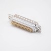 D Sub 44 Pin Connector Straight Solder Cup Three Rows Stamped Standard Male DB Interface