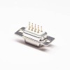 d sub 9 Pin Connector Female White insulator Male Stamped Pin Straight Through Hole 4pcs