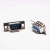 d-sub 9針（公）直式衝針接線焊接藍膠 20pcs