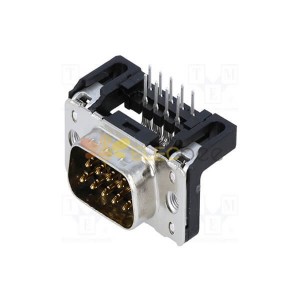 2pcs D-Sub 9 Pin SocketMale Angolato 90 per il montaggio PCB