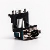 D Alt 9 Pin Lehim Konnektörü Erkek Dik Açı 5.8 PCB Montaj 20 adet için Yükseltilmiş Tip
