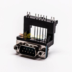D 서브 9 핀 솔더 커넥터 남성 직각 5.8 PCB 마운트에 대한 높은 유형
