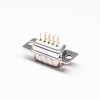 d sub 9 Pos White insulator Male Stamped Pin Straight Through Hole Connectors 4pcs