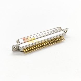 D Sub Male Connector Three Rows 62 Pin Stamped Standard Straight Solder Cup