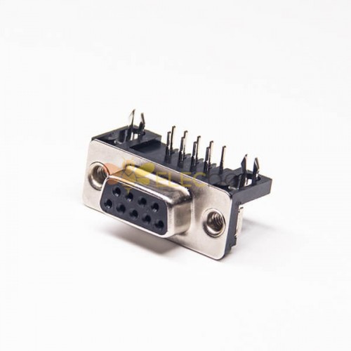 d-sub PCB D-SUB 9 Pin rigt angle Pin Female Connectors 20pcs