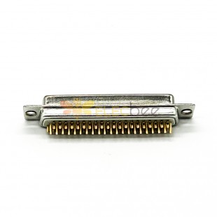 D Sub Solder Connector Stamped Straight Three Rows 62 Pin Standard Female DB Interface