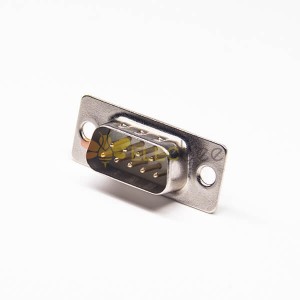DB 9pin Standart Tip Çinko AlaşımD-sub 9 Pin Erkek Damgalı Kontak Tablası Montaj Konektörü