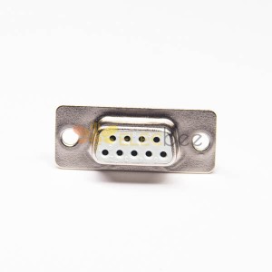 Rs232 9 pin D sub Standard Type Zinc Alloy D-sub 9 Pin Female Stamped Contact Board Mount Connector 20pcs