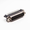 PCB Montaj için Standart 25 Pim Konektörler Ipe Doğru Açılı Delik