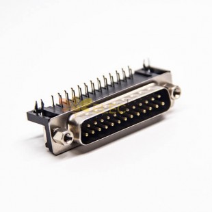Standard 25 Pin Connectors Right Angled Through Hole for PCB Mount