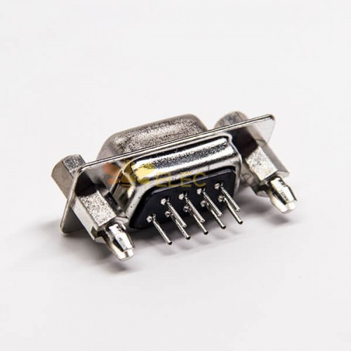 d sub 9針直式母頭連接器鉚鎖式插孔接PCB板 20pcs