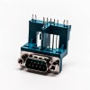 Top 15 Pin D Sub 90 Degree Clamp Male Elevated Type Green Connector for PCB 20pcs