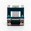상단 D Sub 9 핀 솔더 커넥터 남성 Grenn R/A PCB 마운트용 높은 유형 20개