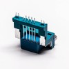 Top D Sub 9 pinos conector de solda macho Grenn R/A tipo elevado para montagem de PCB 20 unidades