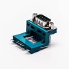 상단 D Sub 9 핀 솔더 커넥터 남성 Grenn R/A PCB 마운트용 높은 유형 20개